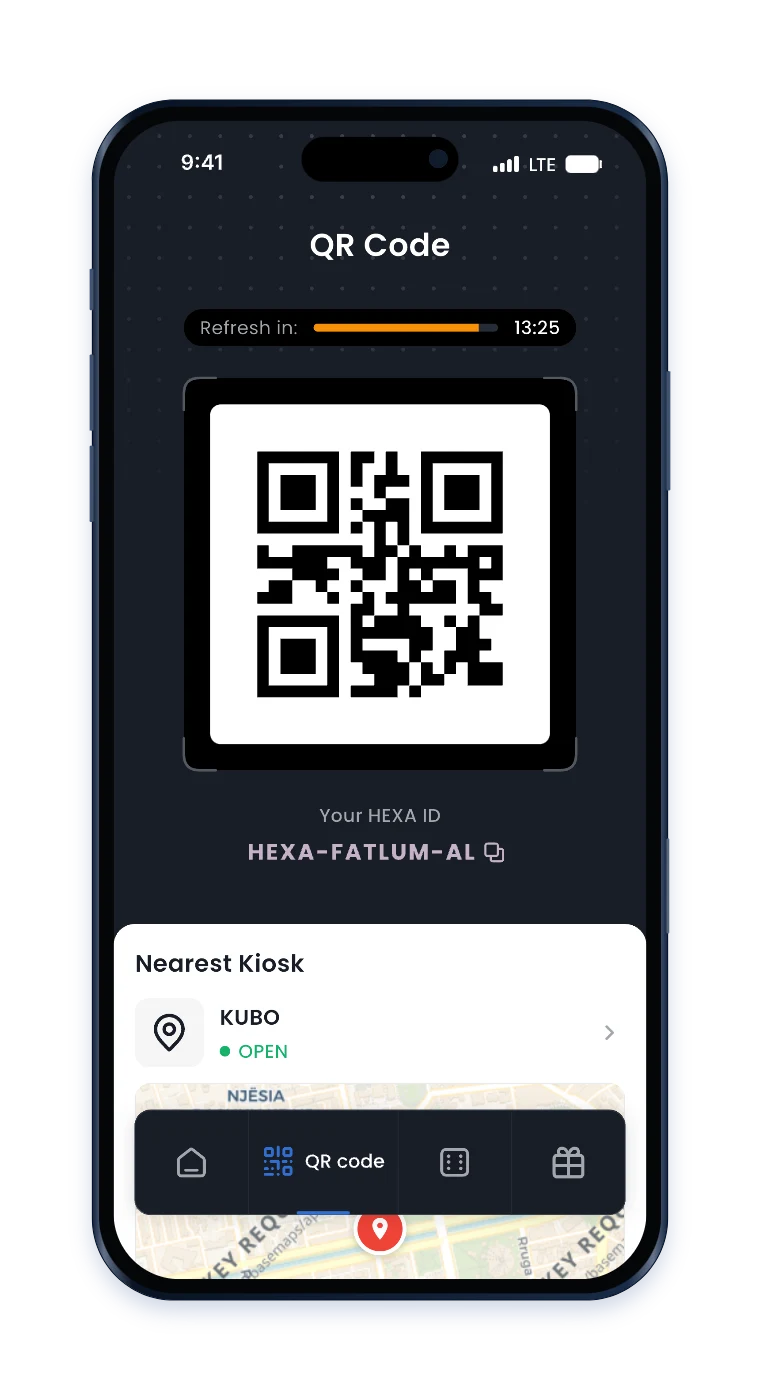 Kodi QR · Hexa iOS · English